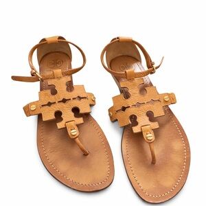 Tory Burch Tan Leather Sandals